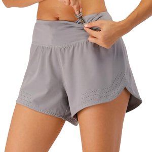 Running Shorts Drawstring Yoga Gym Athletic Shorts with Pockets